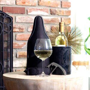Caddy O Cloth Wine Tote & Iceless Wine Bottle Chiller Set